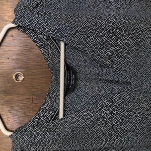 3 for 25 blue and white polka dot long sleeved blouse